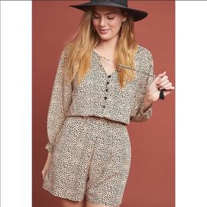 ANTHROPOLOGIE Beachgold Chelsea Romper